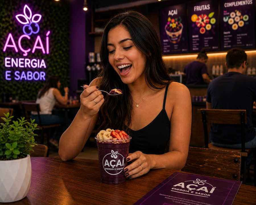 Copo personalizado para açaí, modelo 2