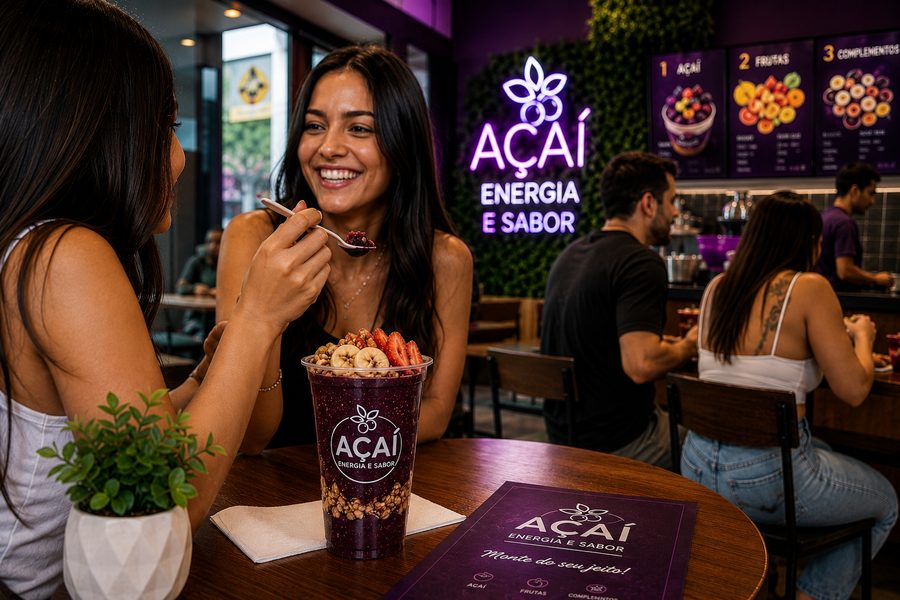 Copo personalizado para açaí, modelo 3