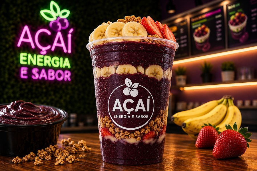 Copo personalizado para açaí, modelo 4