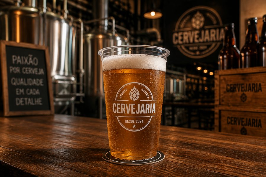 Copo personalizado para cervejaria artesanal, modelo 1