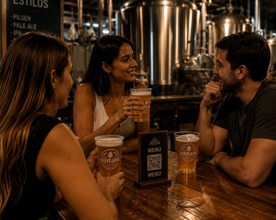 Copo personalizado para cervejaria artesanal, modelo 2