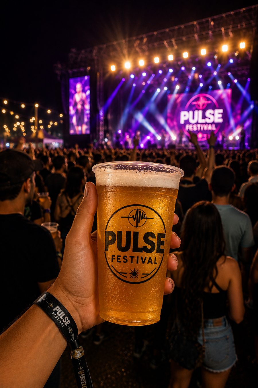 Copo personalizado para evento ou festival, modelo 1