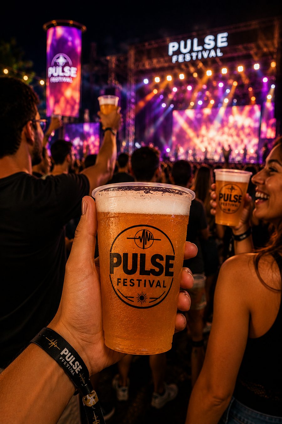 Copo personalizado para evento ou festival, modelo 2