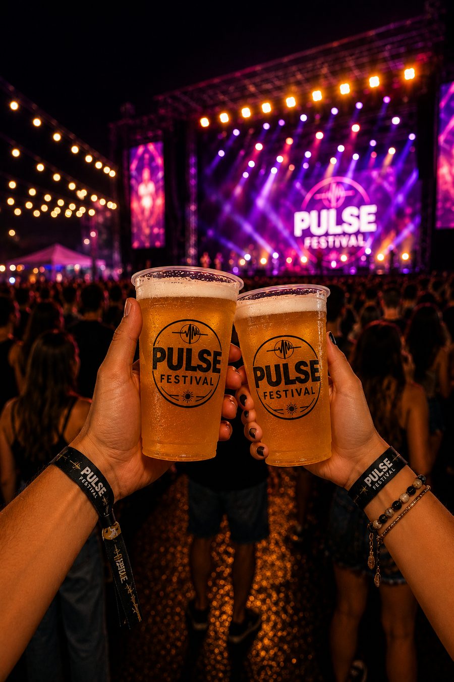 Copo personalizado para evento ou festival, modelo 3