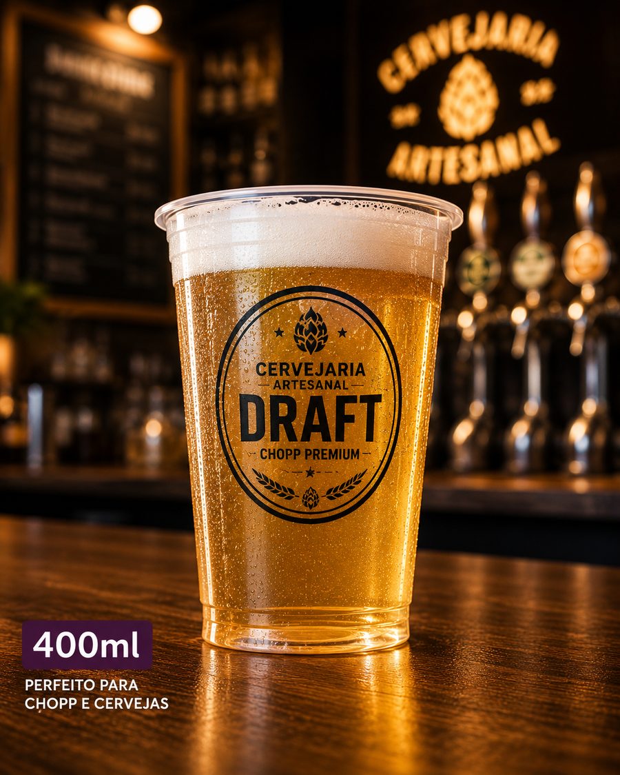 Copo personalizado 400ml para chopp