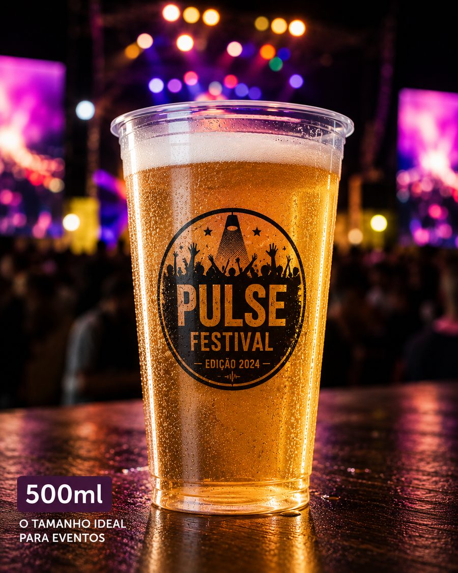 Copo personalizado 500ml para eventos